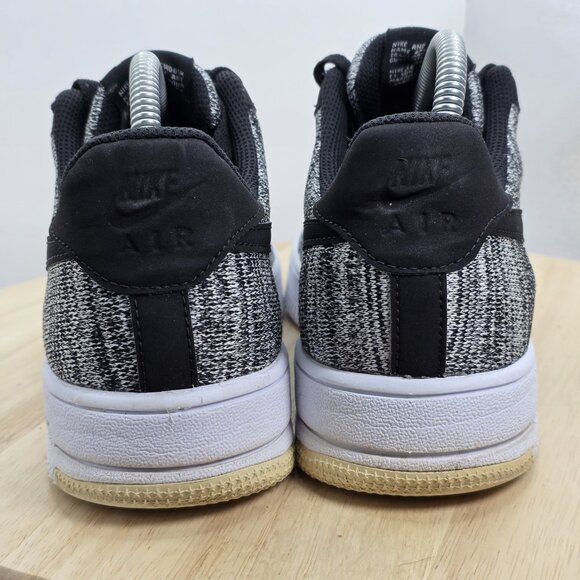 Nike Air Force 1 Flyknit 2.0 Black/White Oreo AV3042-001 Men's Sz 8.5 - Picture 6 of 9